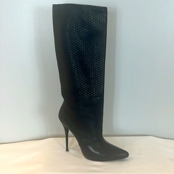 Georgina Goodman Black Leather Long  Boots - Picture 9 of 17